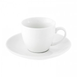 Chávena de café personalizada com logotipo cor branco 1