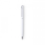 Colorida caneta promocional de alumínio cor branco 3