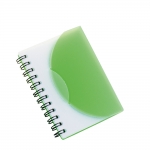 Caderno personalizado com capa dobrável cor verde-claro 3