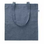 Colorido saco de algodão reciclado cor azul real 4