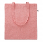 Colorido saco de algodão reciclado cor vermelho 2