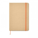 Caderno A5 personalizado papel reciclado cor cor-de-laranja 2