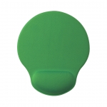 Tapete de rato ergonómico com logo da marca cor verde primeira vista