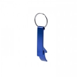 Porta-chaves em alumínio com descapsulador cor azul 2