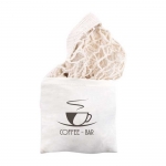 Saco de rede Organic Cotton cor bege imagem com logo