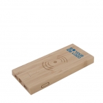 Bateria portátil em bambu personalizável 4