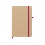 Caderno A5 personalizado papel reciclado cor vermelho 3