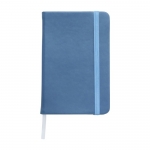 Caderno de bolso de páginas com riscas cor azul-claro 8
