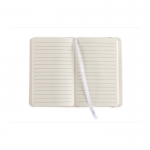 Caderno de bolso de páginas com riscas cor branco 2