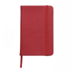 Caderno de bolso de páginas com riscas cor vermelho 6