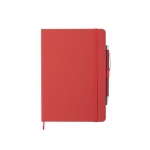 Caderno promocional com caneta cor vermelho 2