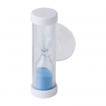 Ampulheta promocional com ventosa de 2 minutos WaterSave cor azul-claro terceira vista