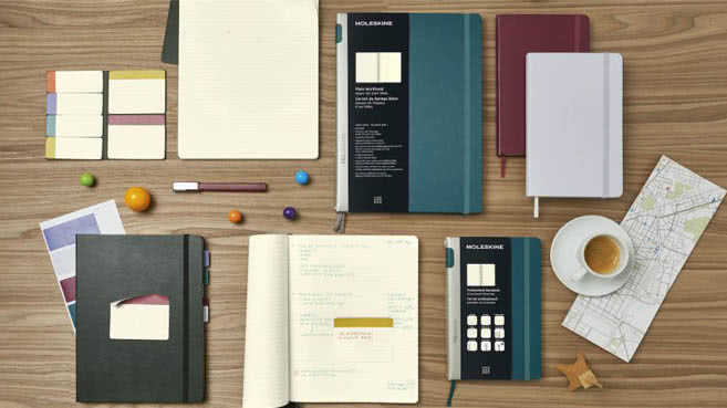 Influência da Moleskin no setor dos cadernos personalizados