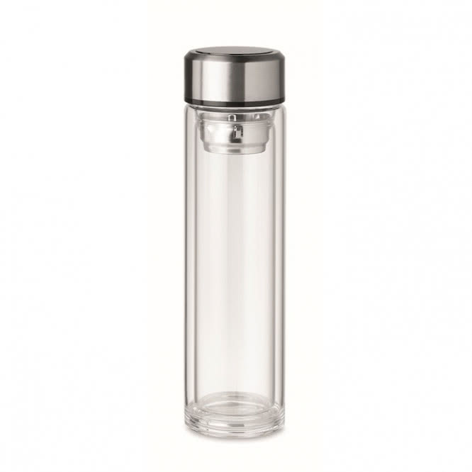 garrafa de vidro com infusor