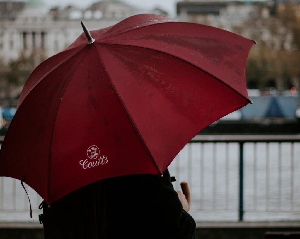Guarda-chuva com logotipo da empresa