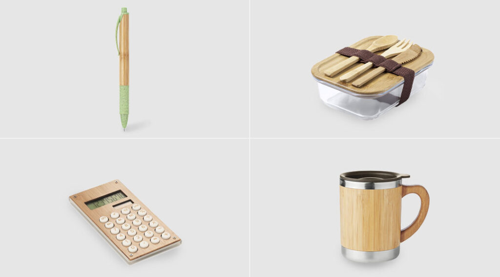 brindes bambu personalizados