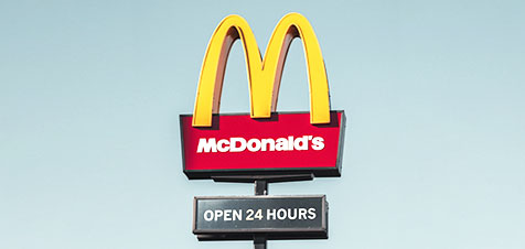 Publicidade McDonald's open 24h