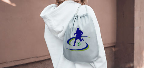 mochila de cordas personalizada com logo
