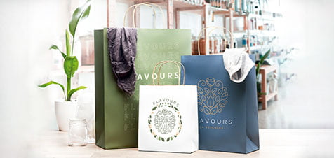 sacos papel para lojas