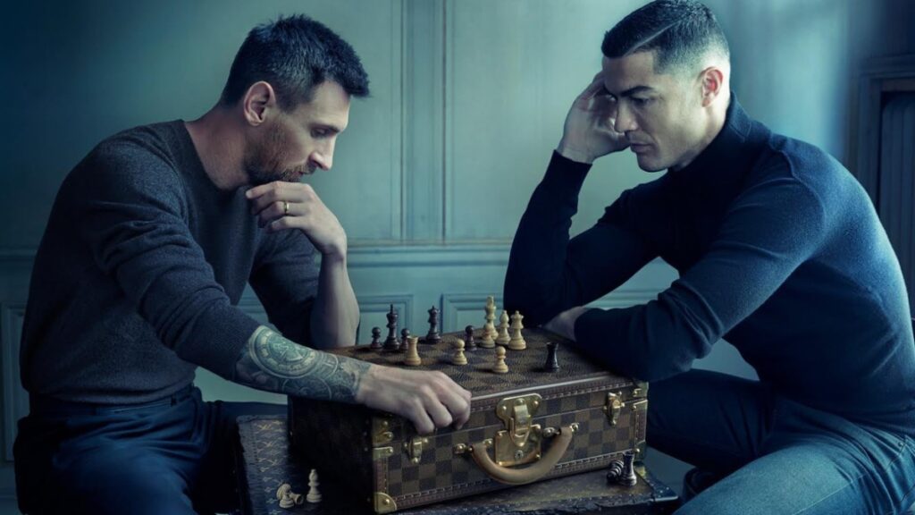 Messi e Ronaldo para Louis Vuitton