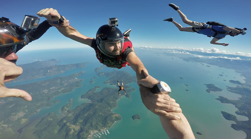 Skydiving com GoPro 
