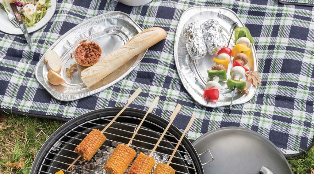 churrasco ao ar livre