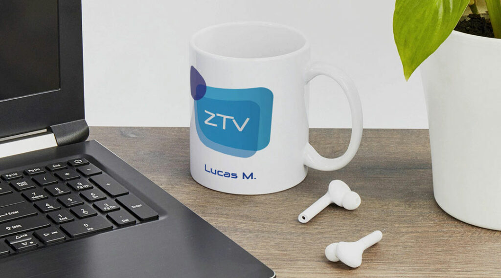 caneca com logo