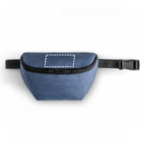 Posição de marcação bolsa cintura pala com transferência digital
