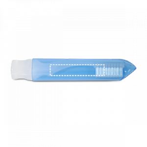 Posição de marcação escova de dentes tampa com tampografia