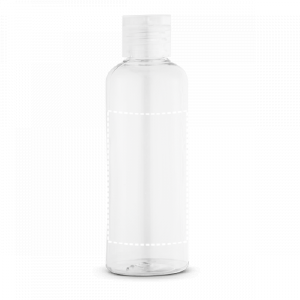 Posição de marcação frasco corpo com etiqueta digital (até 6cm2)