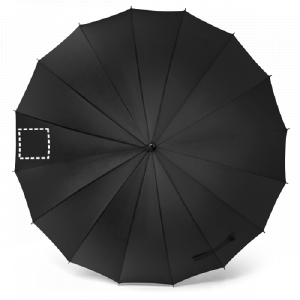 Posição de marcação guarda-chuva gomo 3 com serigrafia têxtil