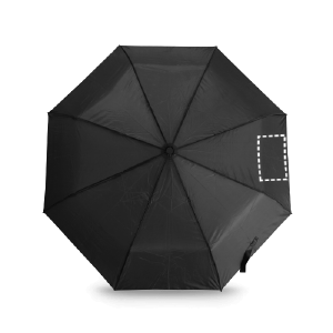 Posição de marcação guarda-chuva gomo 2 com serigrafia têxtil