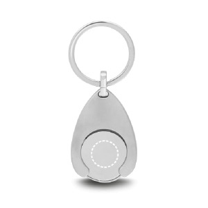 Porta-chaves circunferência verso