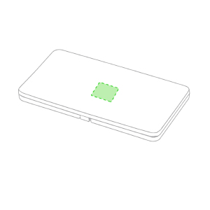 Centrado na parte superior