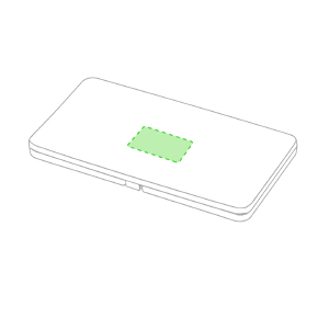 Centrado na parte superior