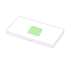 Centrado na parte superior