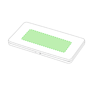 Centrado na parte superior