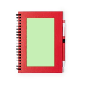 No lado Um bloco de notas