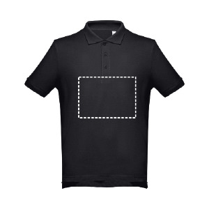 Polo de manga curta costas