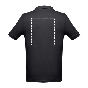 Polo de manga curta peito