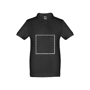 Polo de manga curta peito