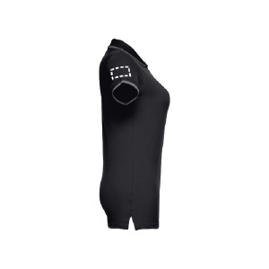 Polo de manga curta costas