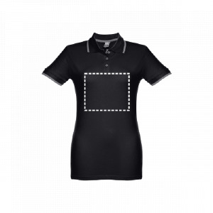 Polo de manga curta peito