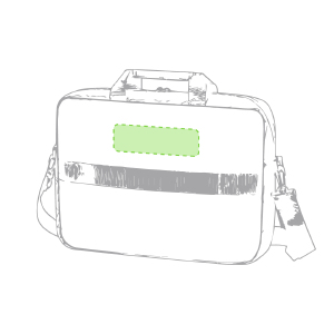 No lado do B (superior)