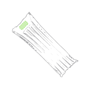 Na área da almofada