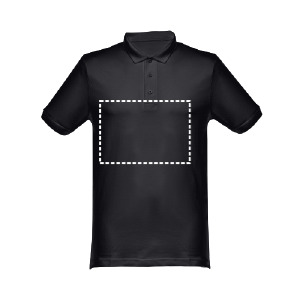 Polo de manga curta peito