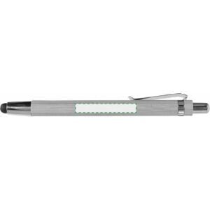 Ao lado do clip, escrita canhoto