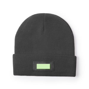 Na parte dianteira da tampa