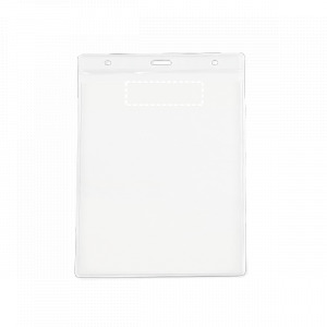 Porta crachás frente superior