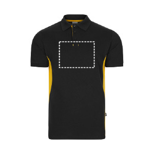 Polo de manga curta peito